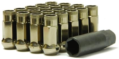 Wheel Mate Muteki SR48 Open End Lug Nuts - Titanium 12x1.5 48mm Set of 20