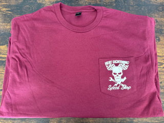 HLSS 2024 Work Pocket T-Shirt Burgandy