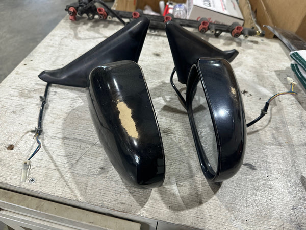 95-98 Nissan 240sx S14 OEM Side Mirror PAIR Black